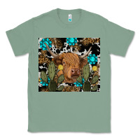 Sage western cow Classic Tee - RanaPortraitStore