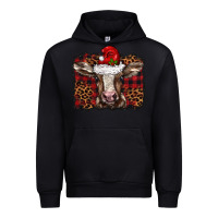 Black Christmas background baby calf Urban Hoodie - BarkalooDesign