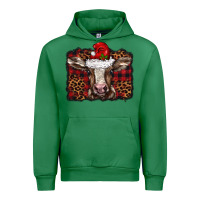 Emerald Christmas background baby calf Urban Hoodie - BarkalooDesign