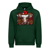 Forest Green Christmas background baby calf Urban Hoodie - BarkalooDesign