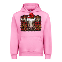 Fuchsia Pink Christmas background baby calf Urban Hoodie - BarkalooDesign