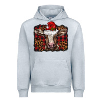 Heather Grey Christmas background baby calf Urban Hoodie - BarkalooDesign