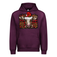 Mauve Wine Christmas background baby calf Urban Hoodie - BarkalooDesign