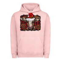 Pigment Salmon Christmas background baby calf Urban Hoodie - BarkalooDesign