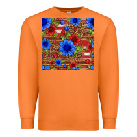 Carrot patriotic flowers seamless pattern Premium Sweatshirt - HRA Design Shop