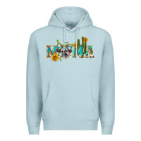 Blue Mist western mama cow Premium Hoodie - Artiststas