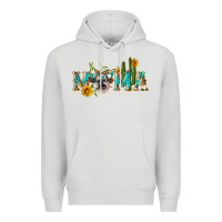 Dove Grey western mama cow Premium Hoodie - Artiststas