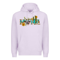 Lilac western mama cow Premium Hoodie - Artiststas