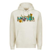 Oatmeal Heather western mama cow Premium Hoodie - Artiststas
