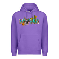 Purple western mama cow Premium Hoodie - Artiststas