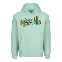 Seafoam western mama cow Premium Hoodie - Artiststas