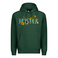 Sports Green western mama cow Premium Hoodie - Artiststas
