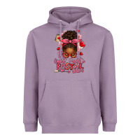 Lavender cupid's favorite postal worker afro messy bun Heavyweight Hoodie - texasbilliewilder