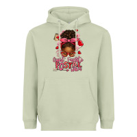 Matcha cupid's favorite postal worker afro messy bun Heavyweight Hoodie - texasbilliewilder
