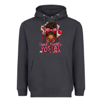 Smoke cupid's favorite postal worker afro messy bun Heavyweight Hoodie - texasbilliewilder