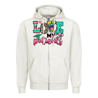 Oatmeal Heather love my patients nurse Zipper Hoodie - RanaPortraitStore