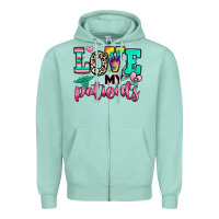 Seafoam love my patients nurse Zipper Hoodie - RanaPortraitStore
