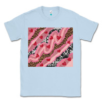 Dusty Blue valentines day pinky Classic Tee - RanaPortraitStore
