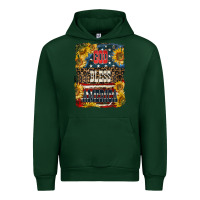 Forest Green Western God Bless America Urban Hoodie - LillyAllenDesigns