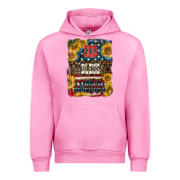 Fuchsia Pink Western God Bless America Urban Hoodie - LillyAllenDesigns