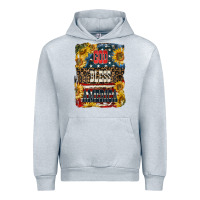 Heather Grey Western God Bless America Urban Hoodie - LillyAllenDesigns