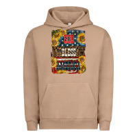Pigment Burro Western God Bless America Urban Hoodie - LillyAllenDesigns