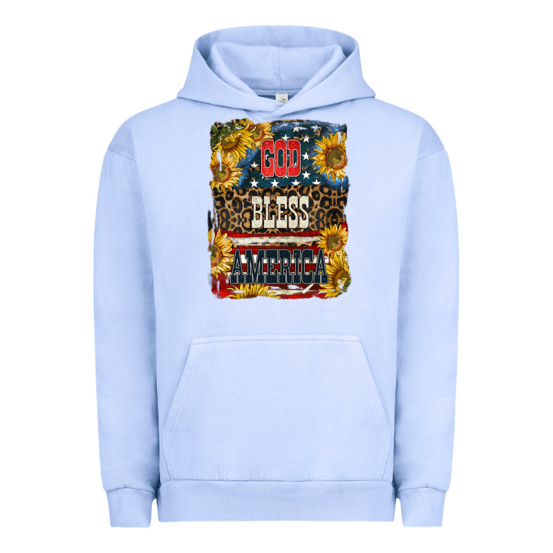 Western God Bless America Urban Hoodie by LillyAllenDesigns | Teevron