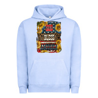 Pigment Grape Ice Western God Bless America Urban Hoodie - LillyAllenDesigns