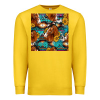 Lemon sunflower horses seamless pattern Premium Sweatshirt - HRA Design Shop