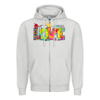 Dove Grey love nurse summer Zipper Hoodie - RanaPortraitStore
