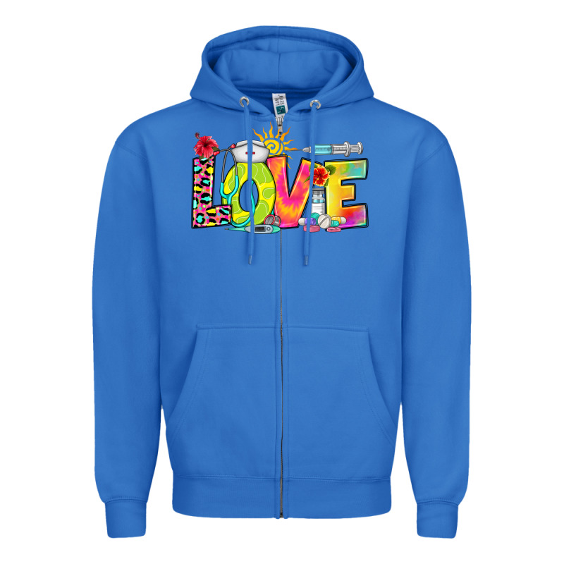 Love Nurse Summer Zipper Hoodie by RanaPortraitStore | Teevron