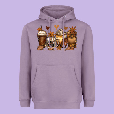Melanin Afro Coffee Cups Heavyweight Hoodie Designed By Zillion Design Studio