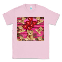 Bubblegum Pink valentines day teddy bear tumbler Classic Tee - RanaPortraitStore
