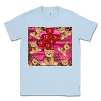 Dusty Blue valentines day teddy bear tumbler Classic Tee - RanaPortraitStore