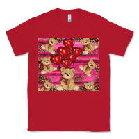 Red valentines day teddy bear tumbler Classic Tee - RanaPortraitStore