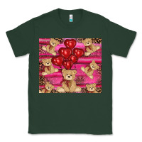 Sports Green valentines day teddy bear tumbler Classic Tee - RanaPortraitStore