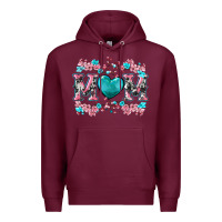 Burgundy cherry blossoms mom Premium Hoodie - Artiststas