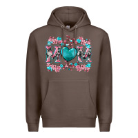 Coffee cherry blossoms mom Premium Hoodie - Artiststas