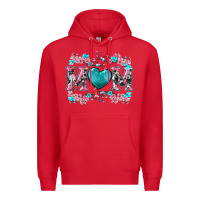 Red cherry blossoms mom Premium Hoodie - Artiststas
