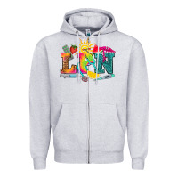 Heather Grey lpn summer Zipper Hoodie - RanaPortraitStore