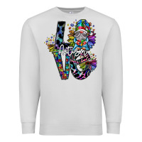 Dove Grey love autism Premium Sweatshirt - SublimationCraftShop