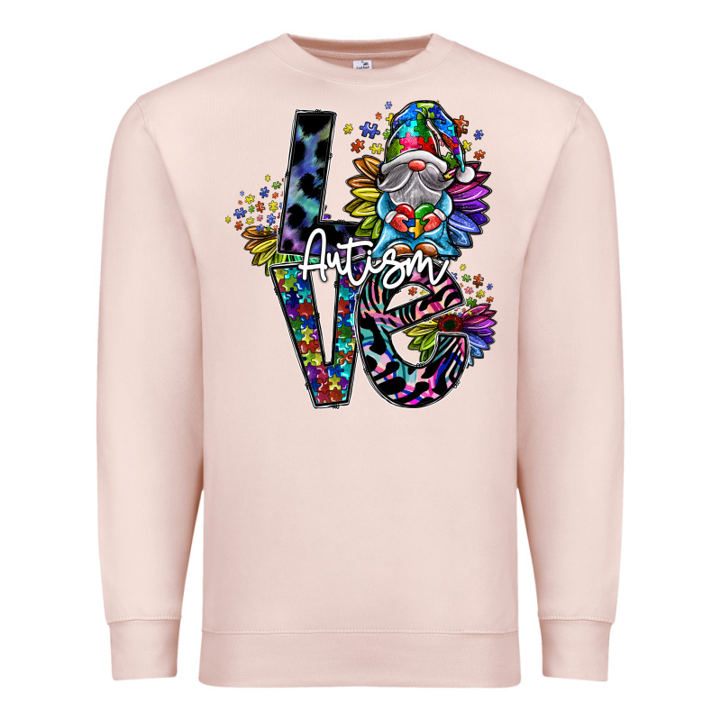 Love Autism Premium Sweatshirt by SublimationCraftShop | Teevron