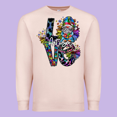 Love Autism Premium Sweatshirt Designed By Sublimationcraftshop