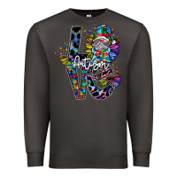 Smoke love autism Premium Sweatshirt - SublimationCraftShop