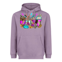 Lavender hair hustler coffee cups Heavyweight Hoodie - Zillion Design Studio