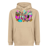 Mushroom hair hustler coffee cups Heavyweight Hoodie - Zillion Design Studio
