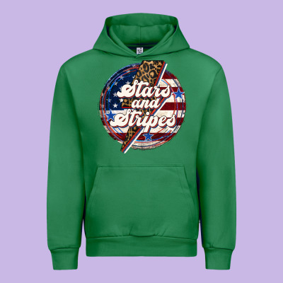 Western Stars And Stripes Urban Hoodie Designed By Lillyallendesigns