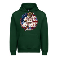 Forest Green Western Stars and Stripes Urban Hoodie - LillyAllenDesigns