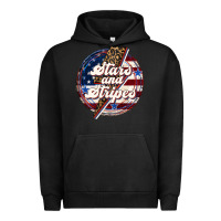 Pigment Black Western Stars and Stripes Urban Hoodie - LillyAllenDesigns