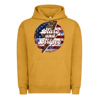 Pigment Peanut Butter Western Stars and Stripes Urban Hoodie - LillyAllenDesigns